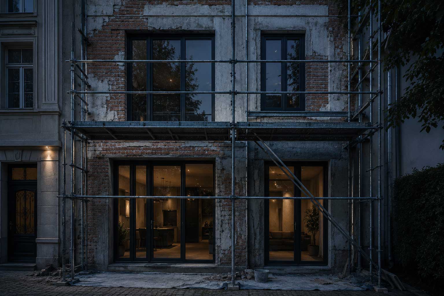 Renovatie van een bestaande gevel